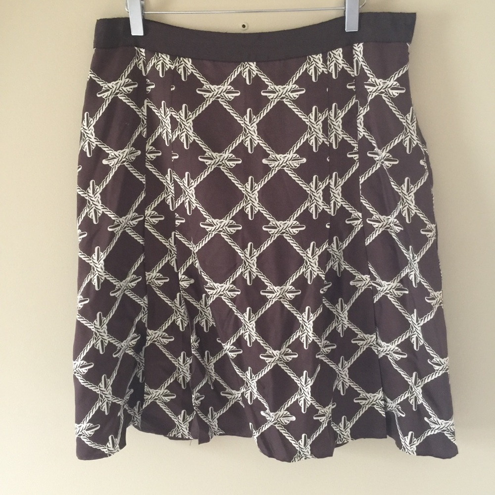 Vineyard Vines 100% Silk Pleated Skirt